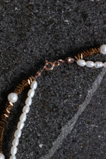 Sertifikalı İnci ve Hematit Doğaltaş Kolye