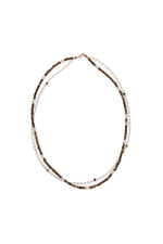 Sertifikalı İnci ve Hematit Doğaltaş Kolye