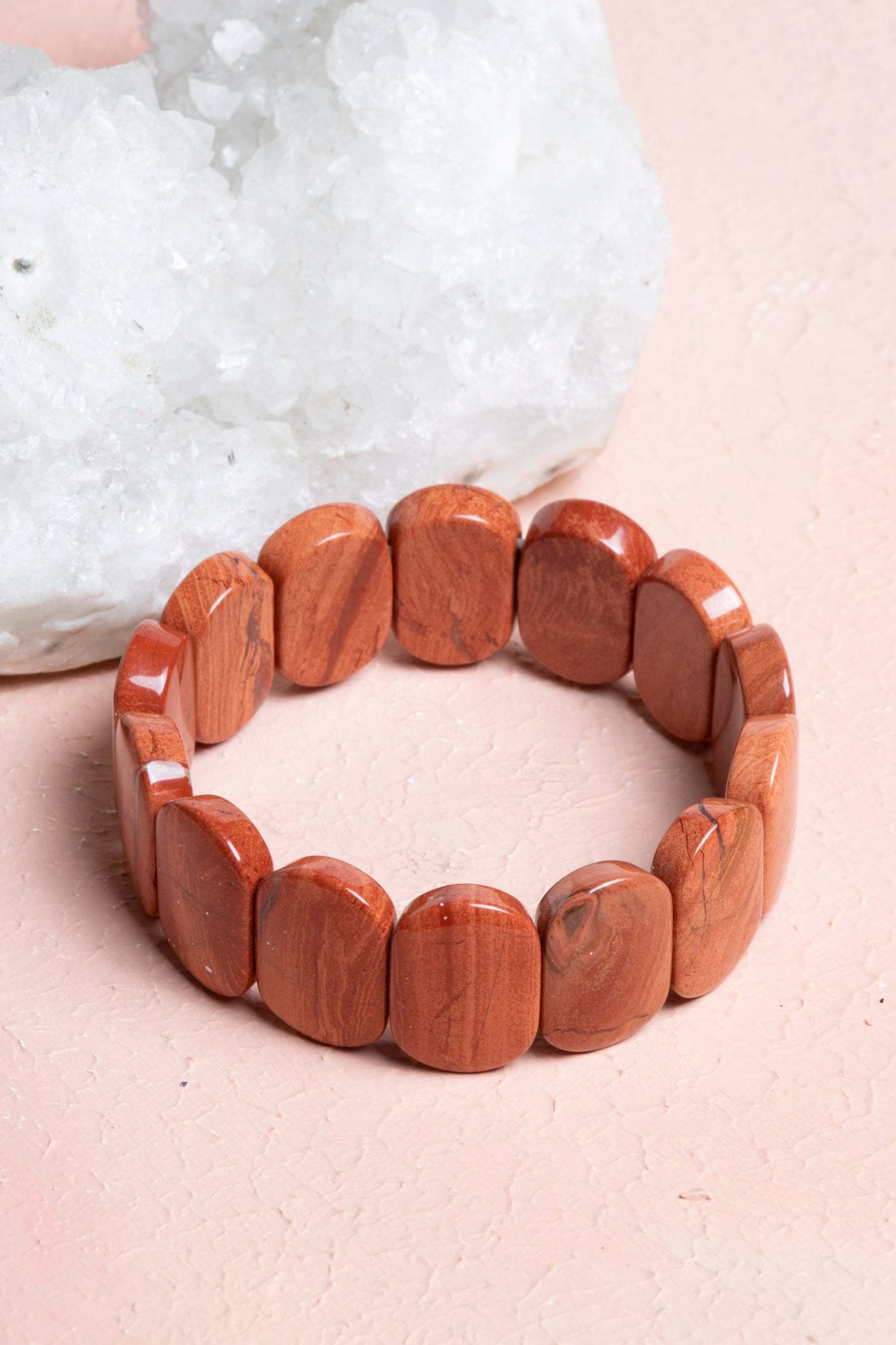 Sertifikalı Jasper  Geniş Kesim Doğal Taş Bileklik