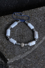 Sertifikalı Kalsedon ve Hematit Doğal Taş Bileklik