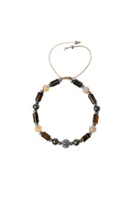 Sertifikalı Kaplan Gözü, Pirit, Sitrin, Hematit Zirkon Aparat Doğal Taş Makrome Bileklik