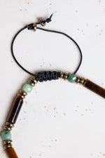 Sertifikalı Kaplan Gözü, Zümrüt Doğal Taş Makrome Bileklik