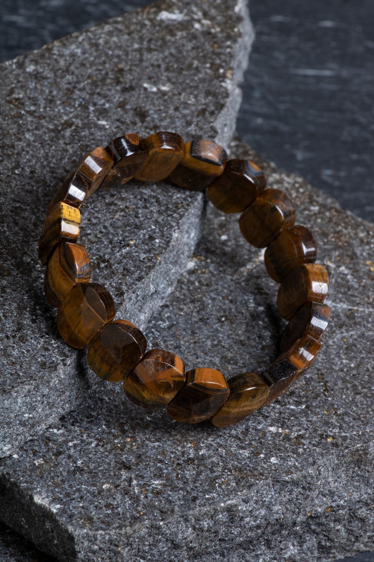 Sertifikalı Kaplan Gözü Geniş Kesim Doğal Taş Bileklik