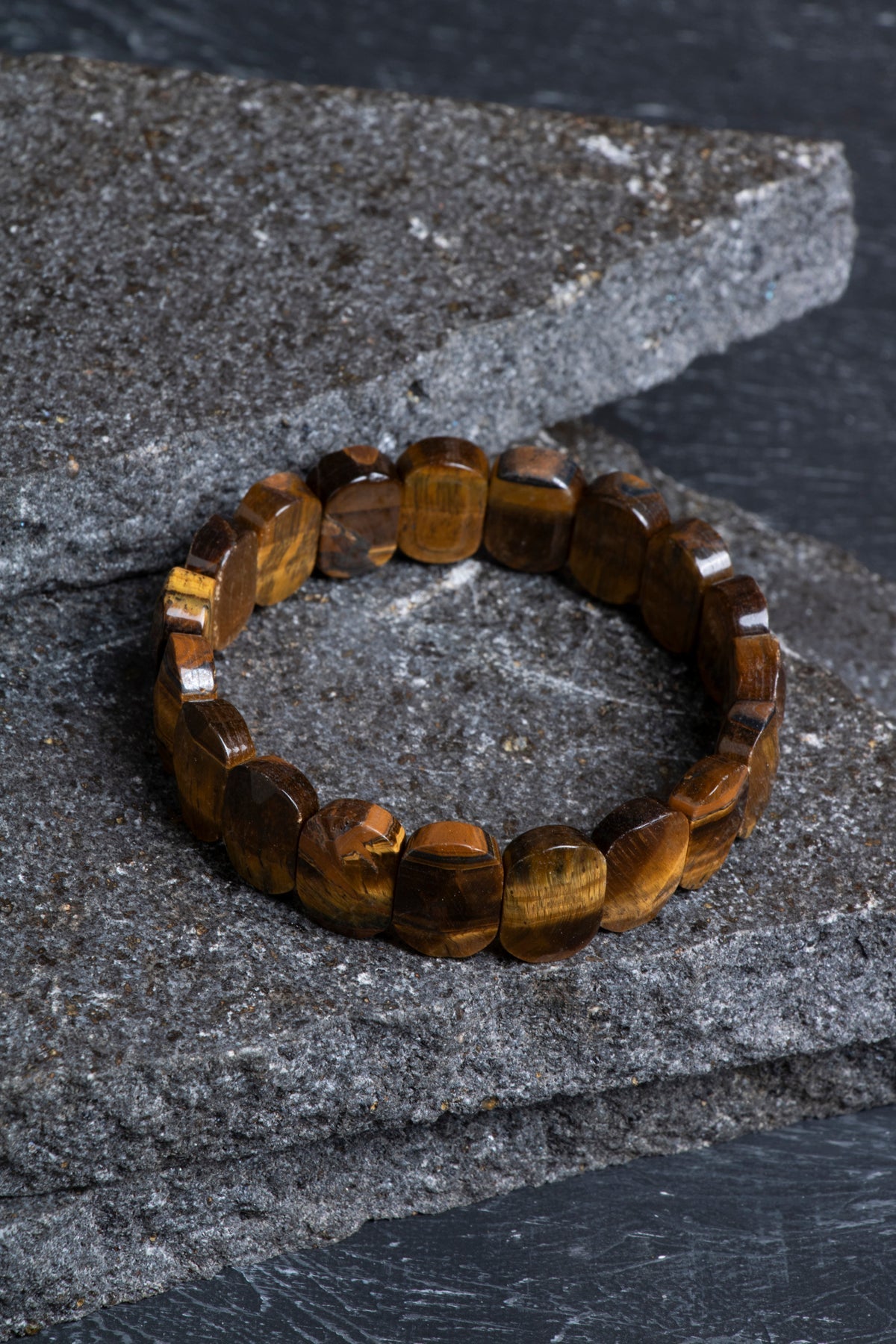 Sertifikalı Kaplan Gözü Geniş Kesim Doğal Taş Bileklik