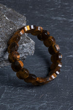 Sertifikalı Kaplan Gözü Geniş Kesim Doğal Taş Bileklik