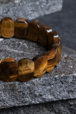 Sertifikalı Kaplan Gözü Geniş Kesim Doğal Taş Bileklik