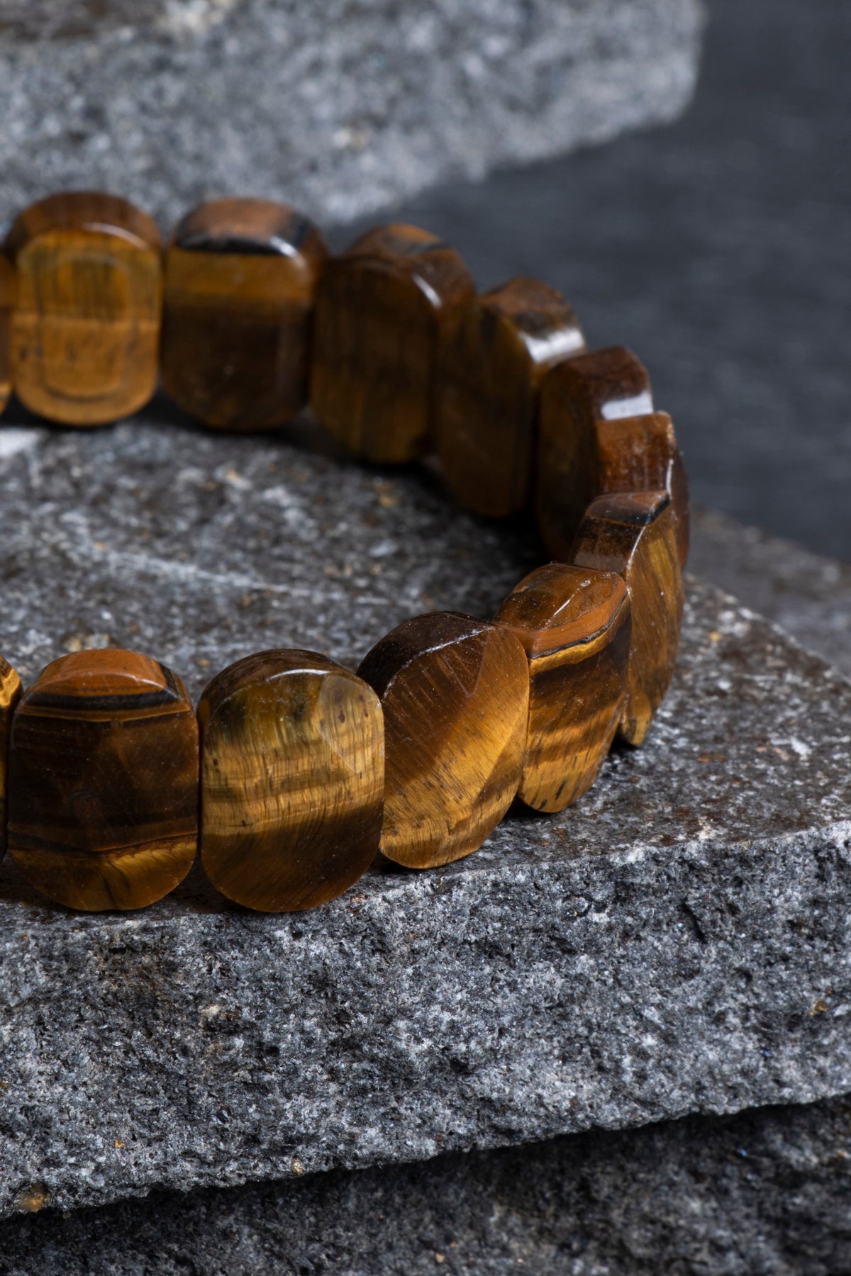 Sertifikalı Kaplan Gözü Geniş Kesim Doğal Taş Bileklik