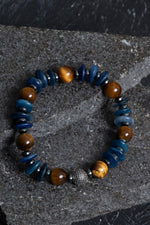 Sertifikalı Kiyanit, Kaplan Gözü Gümüş Aparat Doğal Taş Bileklik