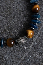 Sertifikalı Kiyanit, Kaplan Gözü Gümüş Aparat Doğal Taş Bileklik