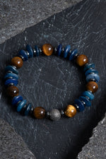 Sertifikalı Kiyanit, Kaplan Gözü Gümüş Aparat Doğal Taş Bileklik