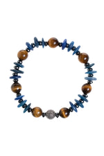 Sertifikalı Kiyanit, Kaplan Gözü Gümüş Aparat Doğal Taş Bileklik