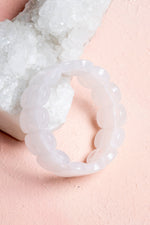 Sertifikalı Kristal Kuvars Geniş Kesim Doğal Taş Bileklik