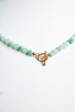 Sertifikalı Krizopras Altın Kaplama Gümüş Aparat  Kolye