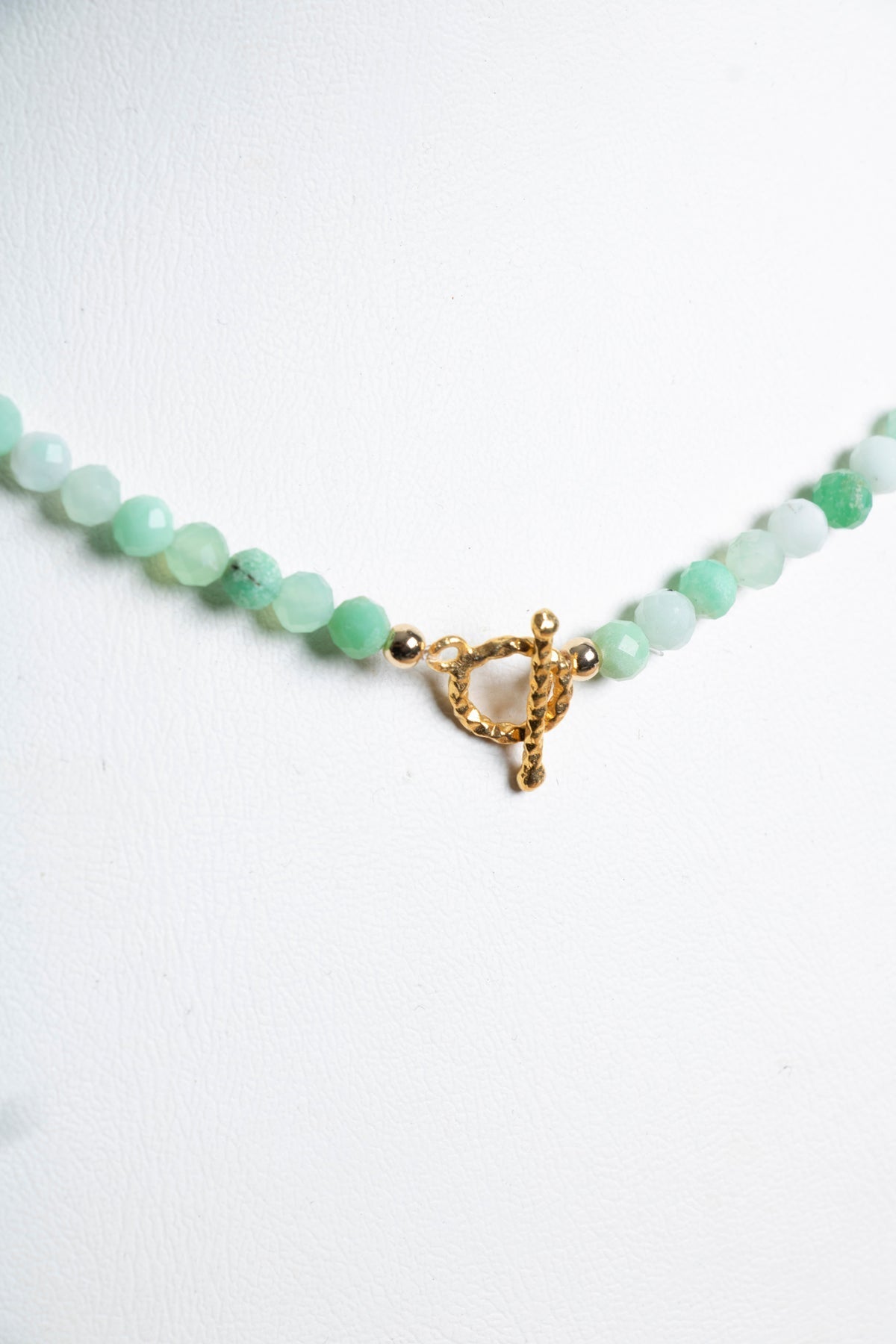 Sertifikalı Krizopras Altın Kaplama Gümüş Aparat  Kolye