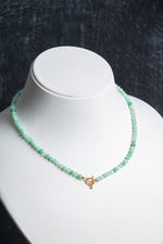 Sertifikalı Krizopras Altın Kaplama Gümüş Aparat  Kolye