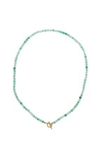 Sertifikalı Krizopras Altın Kaplama Gümüş Aparat  Kolye