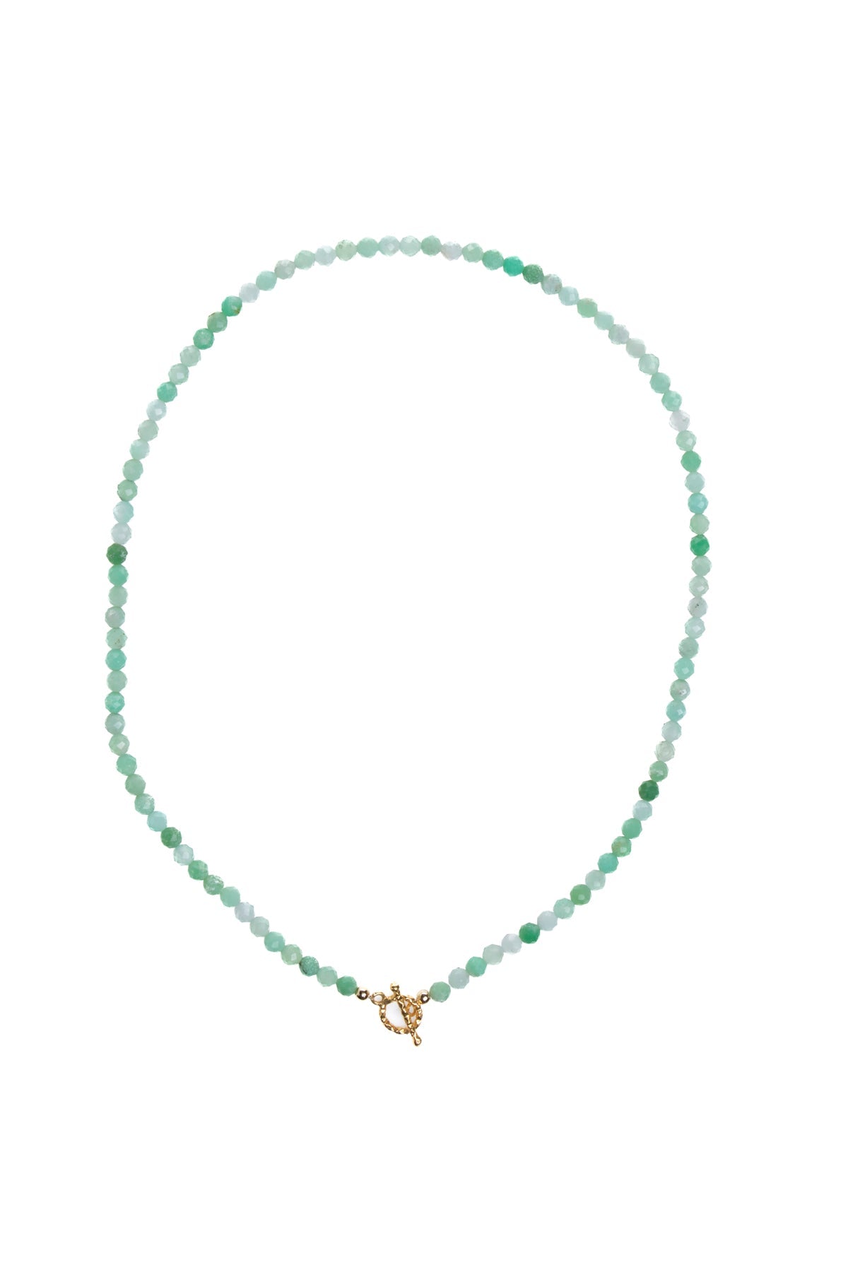 Sertifikalı Krizopras Altın Kaplama Gümüş Aparat  Kolye