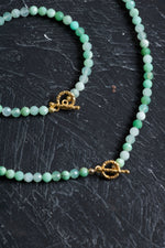 Sertifikalı Krizopras Altın Kaplama Gümüş Aparat Doğal Taş Set