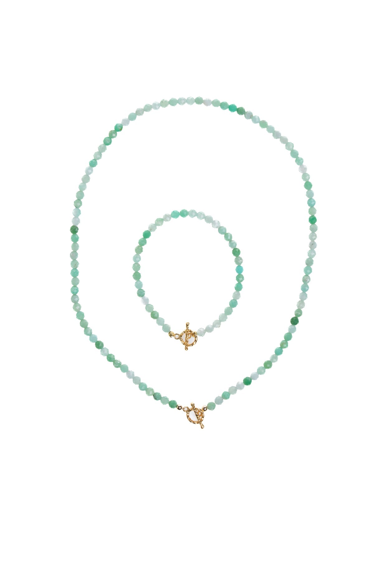 Sertifikalı Krizopras Altın Kaplama Gümüş Aparat Doğal Taş Set