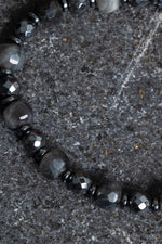 Sertifikalı Labradorit, Hematit Doğal Taş Makrome Bileklik