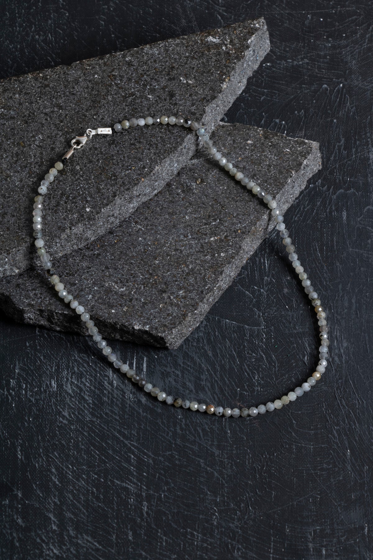 Sertifikalı Labradorit Doğaltaş Kolyey