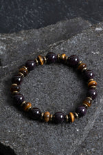 Sertifikalı Lal, Kaplan Gözü, Hematit Doğal Taş Bileklik