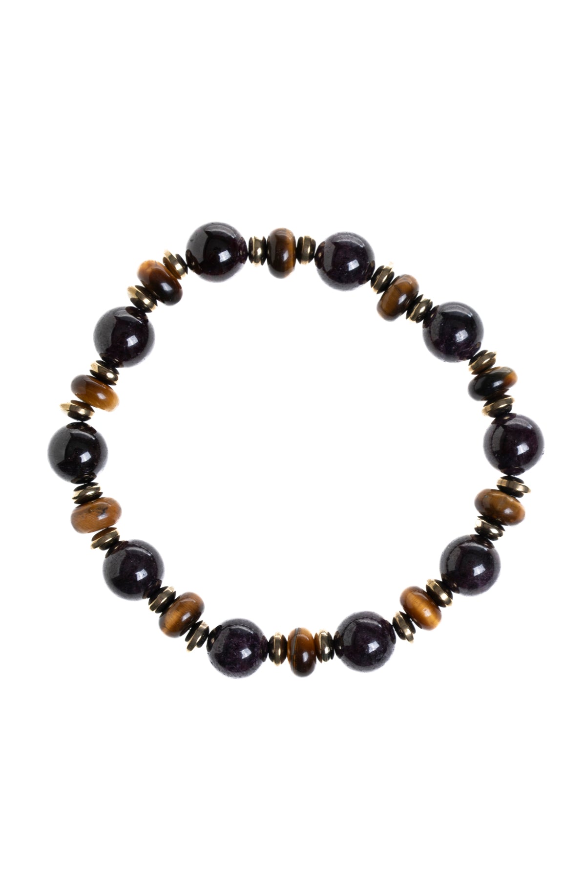 Sertifikalı Lal, Kaplan Gözü, Hematit Doğal Taş Bileklik