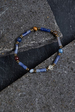 Sertifikalı Lapis, Sodalit ve Bronzit Aslan Burcu Bileklik