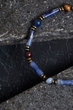 Sertifikalı Lapis, Sodalit ve Bronzit Aslan Burcu Bileklik