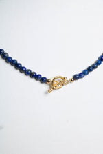 Sertifikalı Lapis Lazuli Gümüş Kapama Doğal Taş Kolye