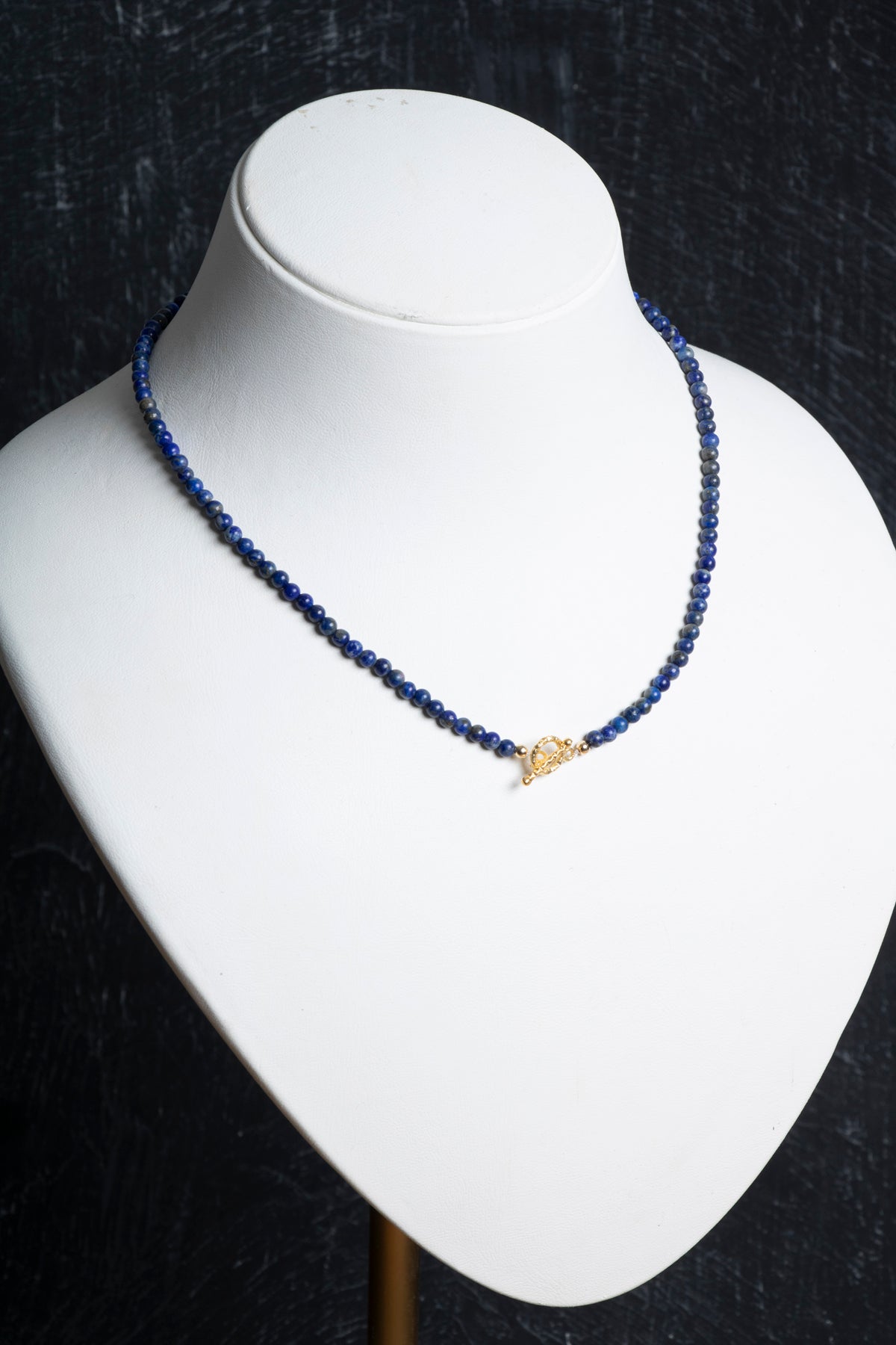 Sertifikalı Lapis Lazuli Gümüş Kapama Doğal Taş Kolye