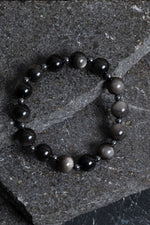 Sertifikalı Obsidyen, Hematit Doğal Taş Bileklik