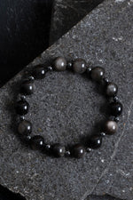 Sertifikalı Obsidyen, Hematit Doğal Taş Bileklik