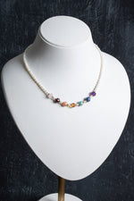 Sertifikalı Pembe Kuvars, Lal, Amazonit, Sitrin, Ametist, Güneş Taşı, Lapis, İnci Doğal Taş Kolye 