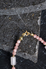 Sertifikalı Rodokrosit, Pembe Kuvars, Hematit Doğal Taş Set