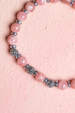 Sertifikalı Rodokrosit Gümüş Aparat Doğal Taş Bileklik 