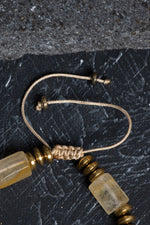 Sertifikalı Sitrin, Hematit Zirkon Aparat Doğal Taş Bileklik