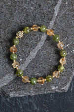 Sertifikalı Sitrin, Zebercet, Hematit Zirkon Aparat Doğal Taş Bileklik