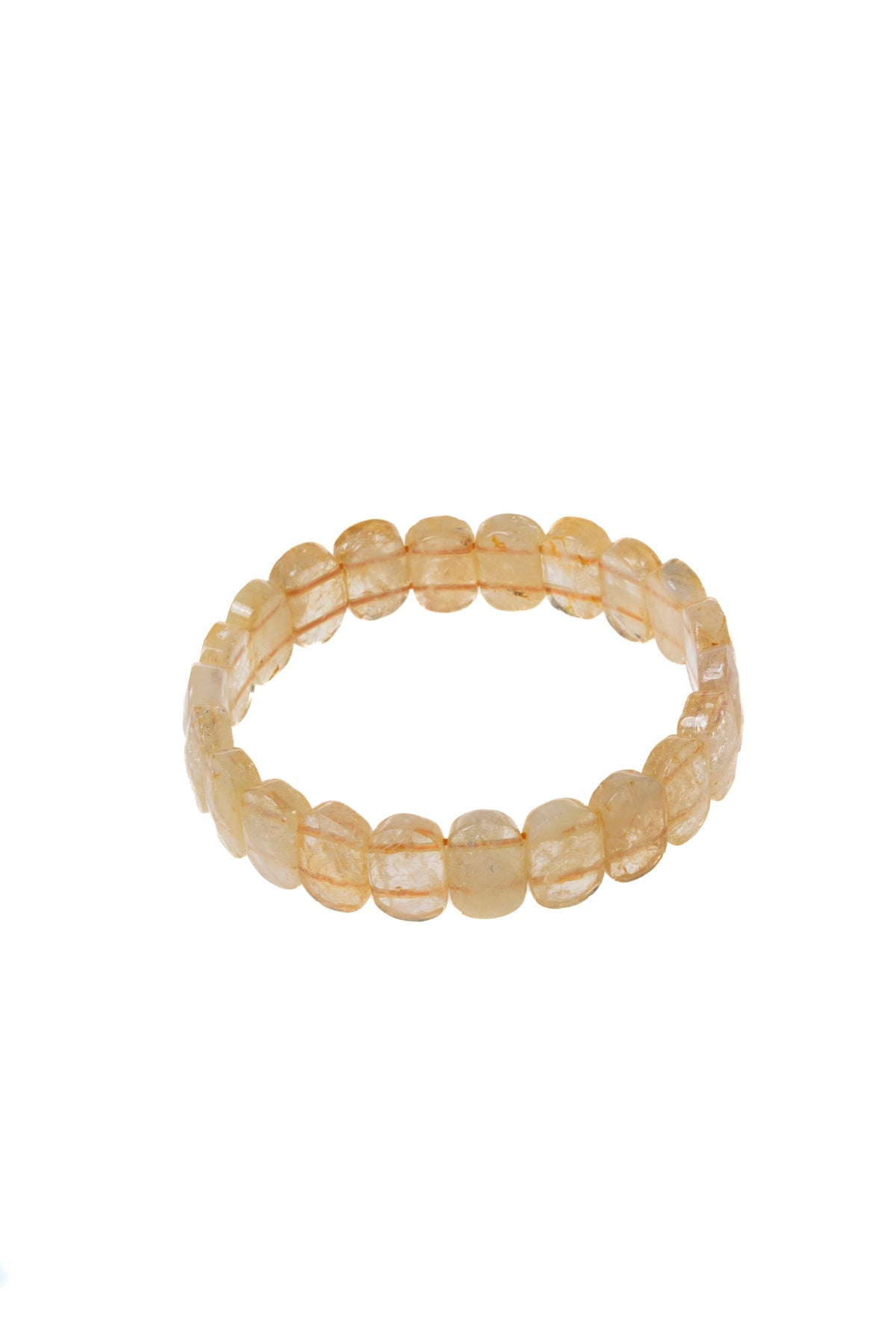Sertifikalı Sitrin Geniş Kesim Doğal Taş Bileklik