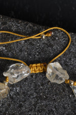 Sertifikalı Sitrin Naturel Doğal Taş Makrome Bileklik