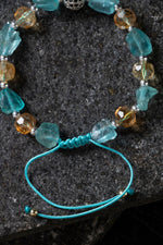 Sertifikalı Sitrin ve Apatit Doğaltaş Bileklik