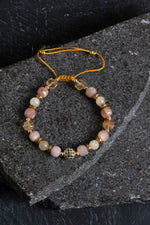 Sertifikalı Sitrin ve Güneş Taşı Doğaltaş Bileklik