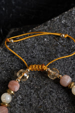 Sertifikalı Sitrin ve Güneş Taşı Doğaltaş Bileklik