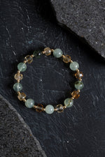 Sertifikalı Sitrin ve Prehnit Doğaltaş Bileklik