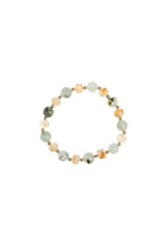 Sertifikalı Sitrin ve Prehnit Doğaltaş Bileklik