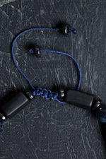 Sertifikalı Şungit, Safir Hematit Gümüş Aparatlı Doğal Taş Bileklik