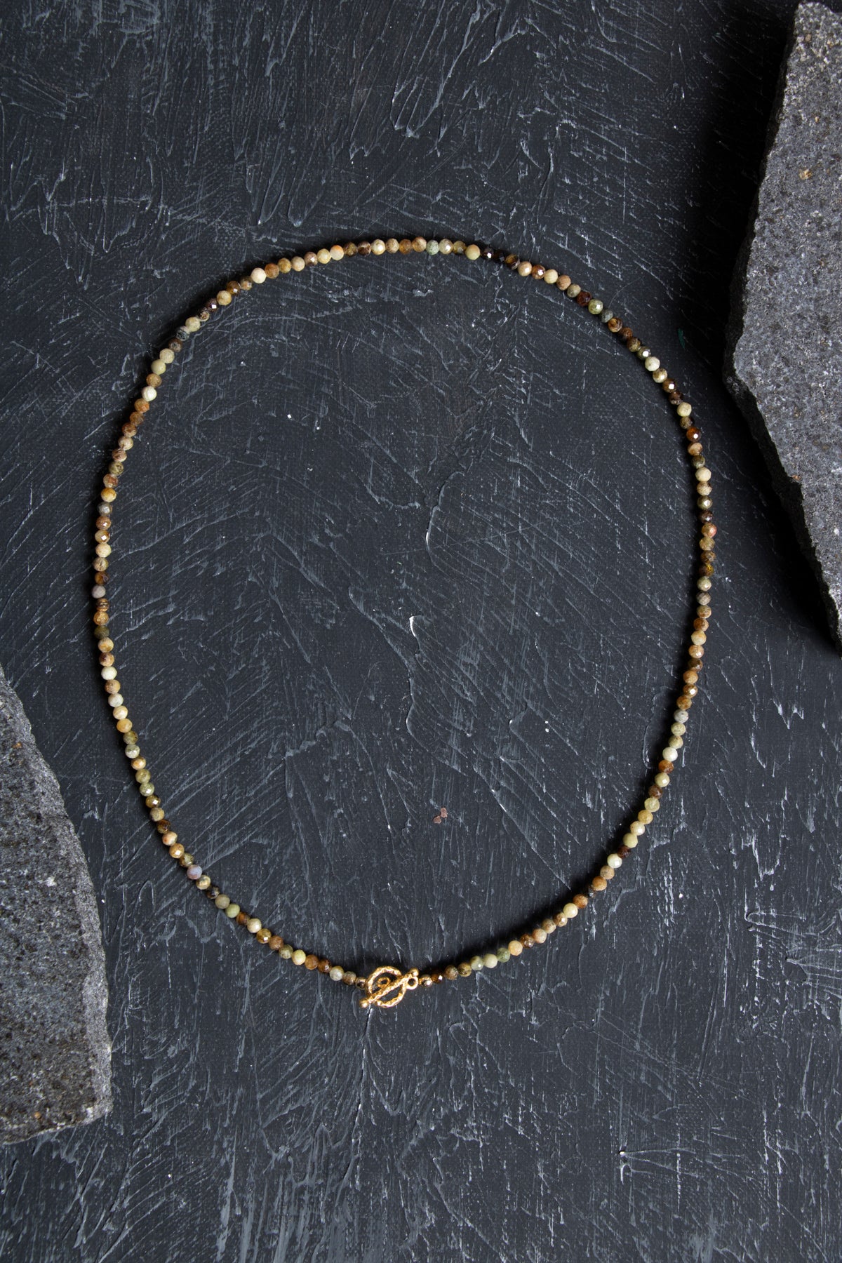 Sertifikalı Tsavorit Lal  Altın Kaplama Gümüş Kapama Doğal Taş Kolye 