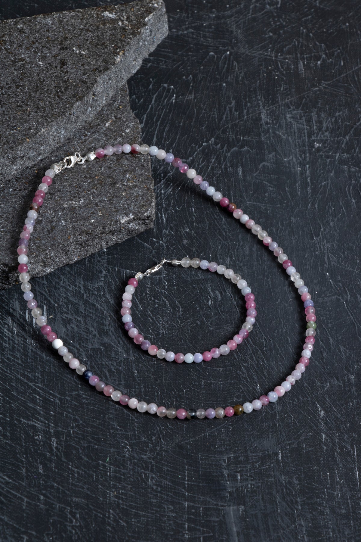 Sertifikalı Turmalin Doğal Taş Set