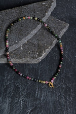 Sertifikalı Turmalin Gümüş Kapama Doğal Taş Kolye