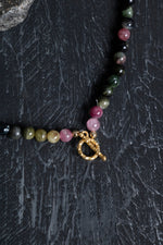 Sertifikalı Turmalin Gümüş Kapama Doğal Taş Kolye